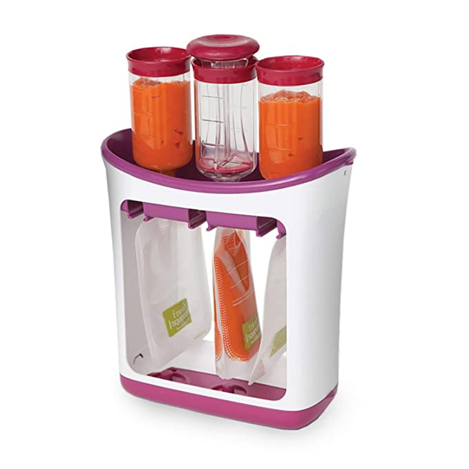 Infantino Squeeze Station - Pouch Filling Station for semi-Solid Food for Babies and Toddlers, Dishwasher Safe and BPA Free for Homemade Baby Foodinf